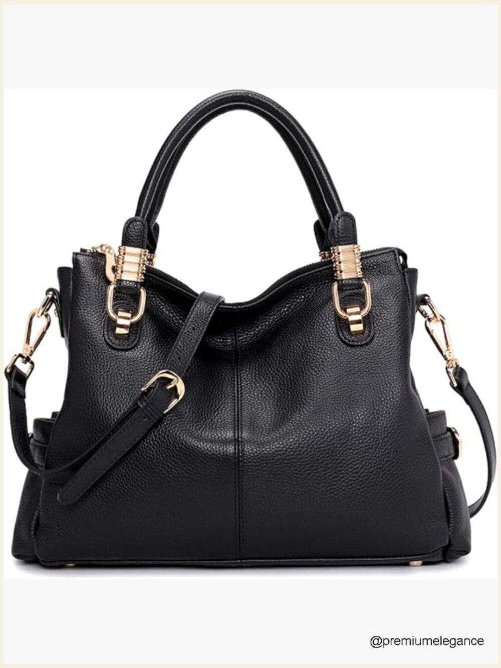 Genuine Leather Satchel Tote Shoulder Bag Crossbody